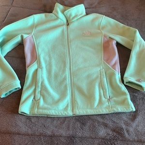 Teal North Face Zip up